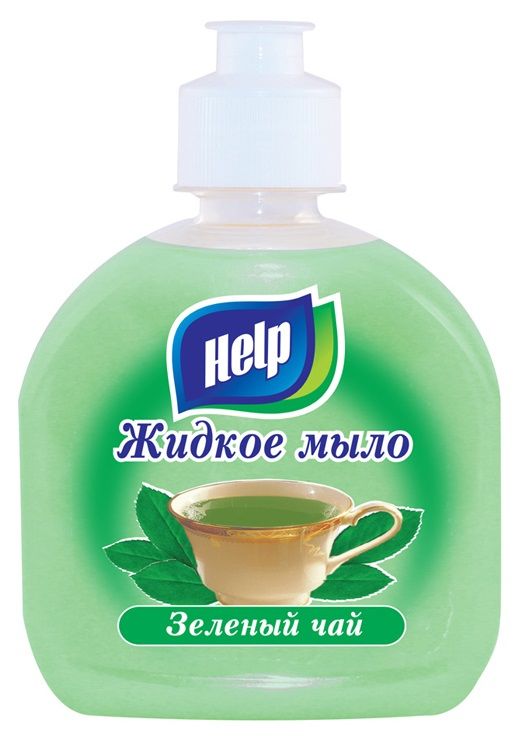 

Мыло Help, жидкое, 0.3 л., зеленый чай (5-0312), 0
