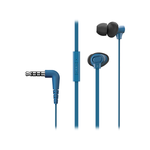 

Проводные наушники Panasonic RP-TCM130GEA, mini jack 3.5 mm, синий, RP-TCM130GEA