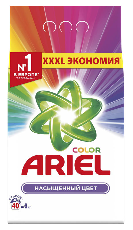 

Стиральный порошок Ariel Color, автомат, 6кг (81580199), Color