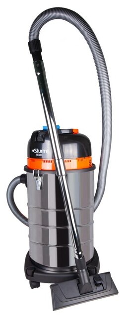 

Строительный пылесос Sturm! VC7203, сетевой, 1.6 кВт, влажная, сухая уборка, объем пылесборника 30 л, мешок, диаметр шланга 3.8 см, длина шланга 2 м, встроенная розетка, 5.9 кг, VC7203