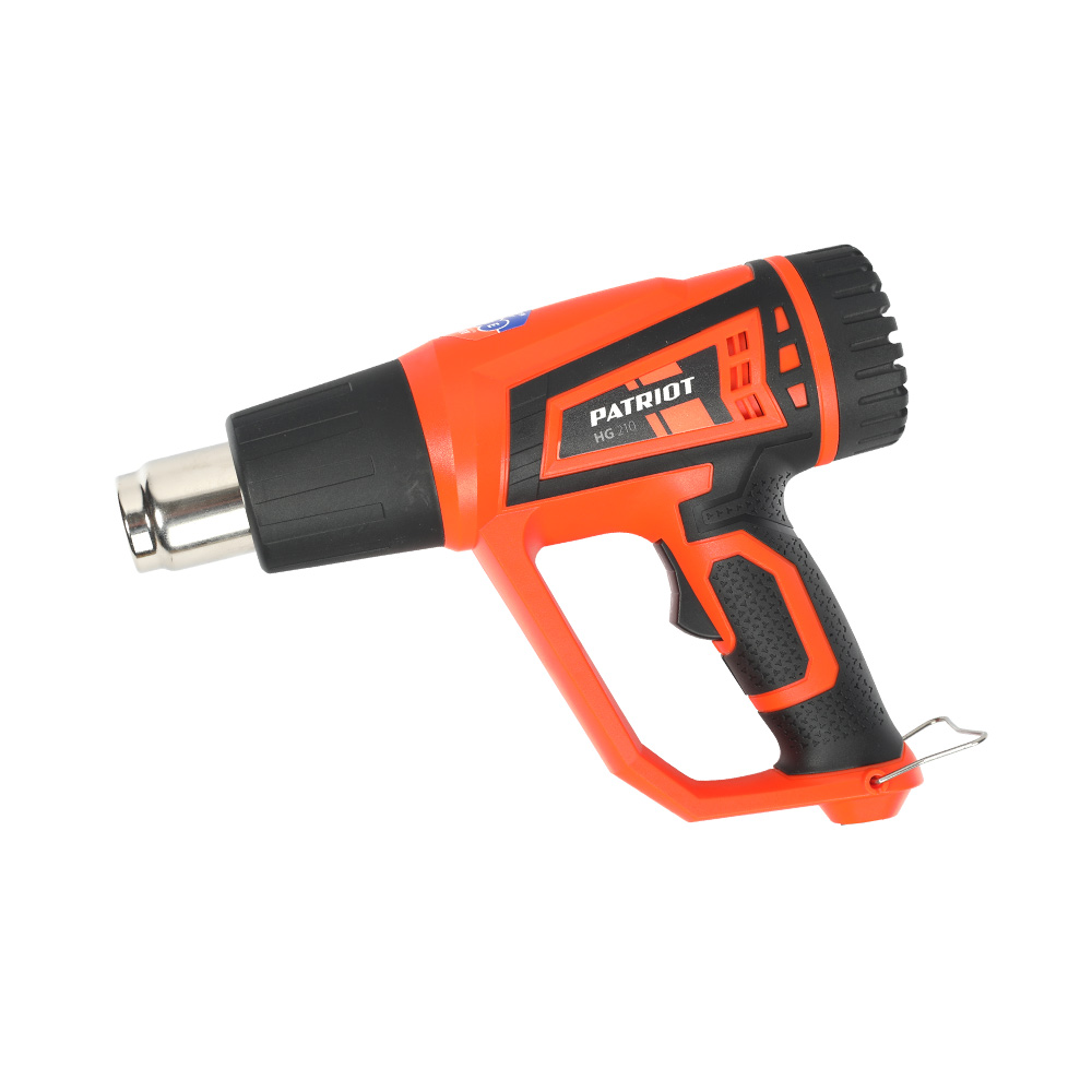 

Фен строительный PATRIOT HG 210 The One, сетевой, 2 кВт, от 300°C, до 500°C, до 500 л/м, кейс (170301313), HG 210 The One