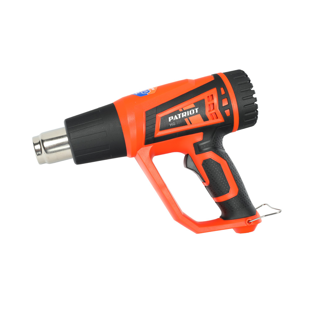 

Фен строительный PATRIOT HG 201, сетевой, 2 кВт, от 300°C, до 550°C, до 500 л/м (170301311), HG 201