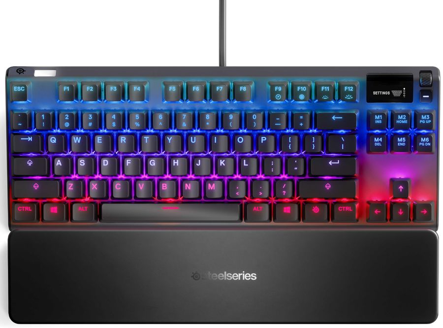 

Клавиатура проводная SteelSeries Apex Pro TKL RU, механическая, OmniPoint black, подсветка, USB, черный (64734), Apex Pro TKL RU