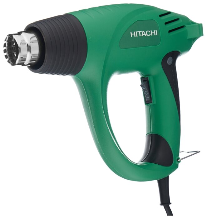 

Фен строительный Hitachi RH600T, сетевой, 2000Вт, от 450°C, до 600°C, до 500 л/м, кейс, RH600T