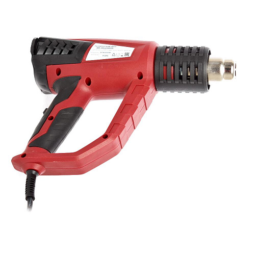 

Фен строительный RedVerg RD-HG2000D, сетевой, 2 кВт, от 50°C, до 600°C, до 500 л/м, кейс (6631655), RD-HG2000D
