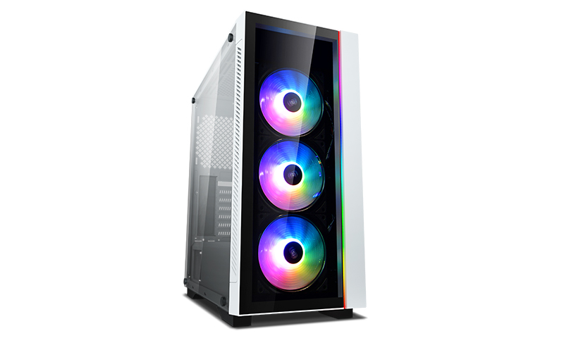 Корпус Deepcool Matrexx 55 V3 ADD-RGB WH 3F, Midi-Tower, без БП, белый