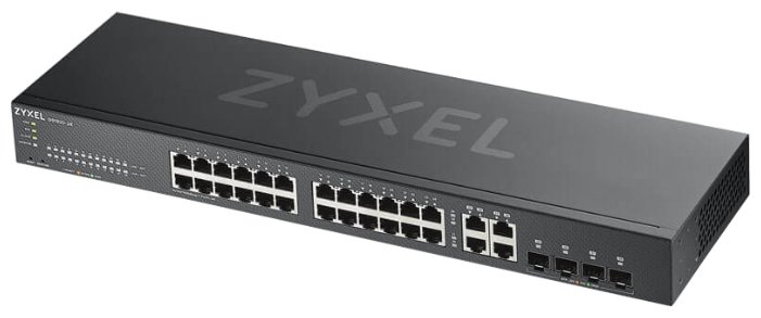 

Коммутатор ZYXEL GS1920-24v2, управляемый, кол-во портов: 24x1 Гбит/с, кол-во SFP/uplink: 2x1 Гбит/с, установка в стойку (GS1920-24V2-EU0101F), GS1920-24v2