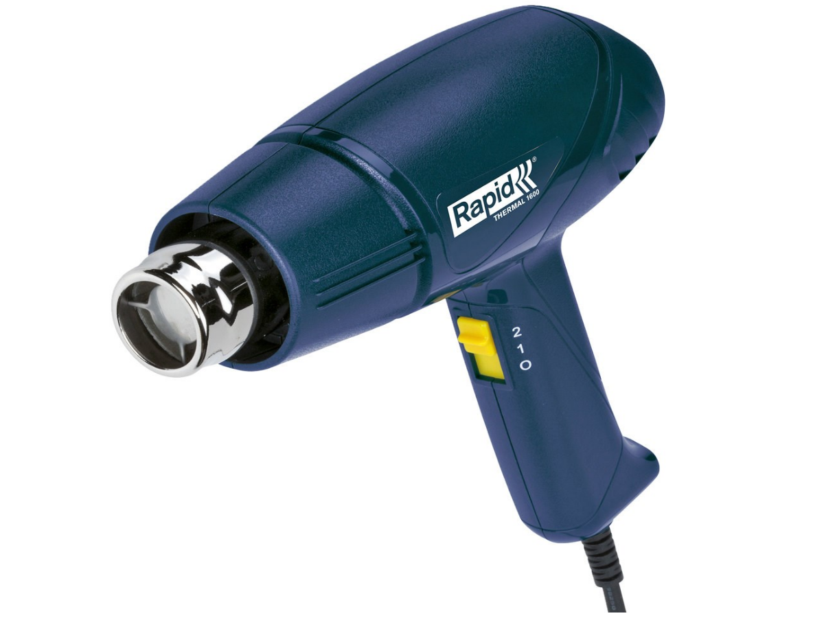 

Фен строительный Rapid Thermal 1600, сетевой, 1.6 кВт, от 60°C, до 550°C, до 280 л/м (24359800), Thermal 1600