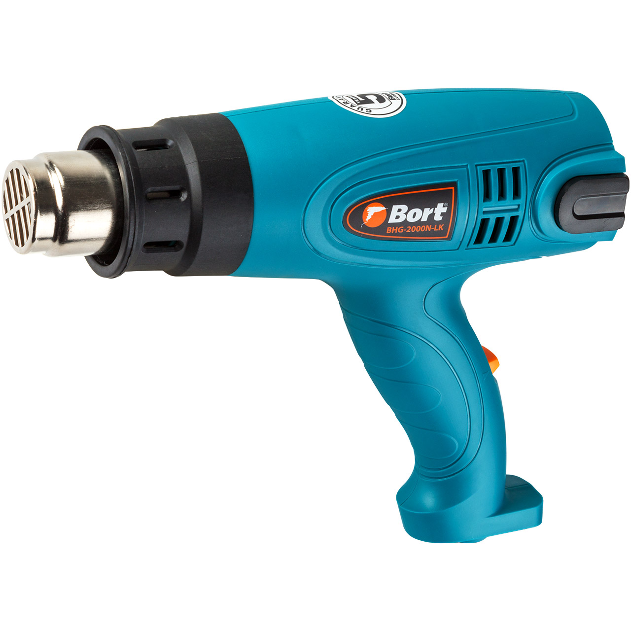 

Фен строительный Bort BHG-2000N-LK, сетевой, 2 кВт, от 60°C, до 600°C, до 500 л/м, кейс (91275431), BHG-2000N-LK
