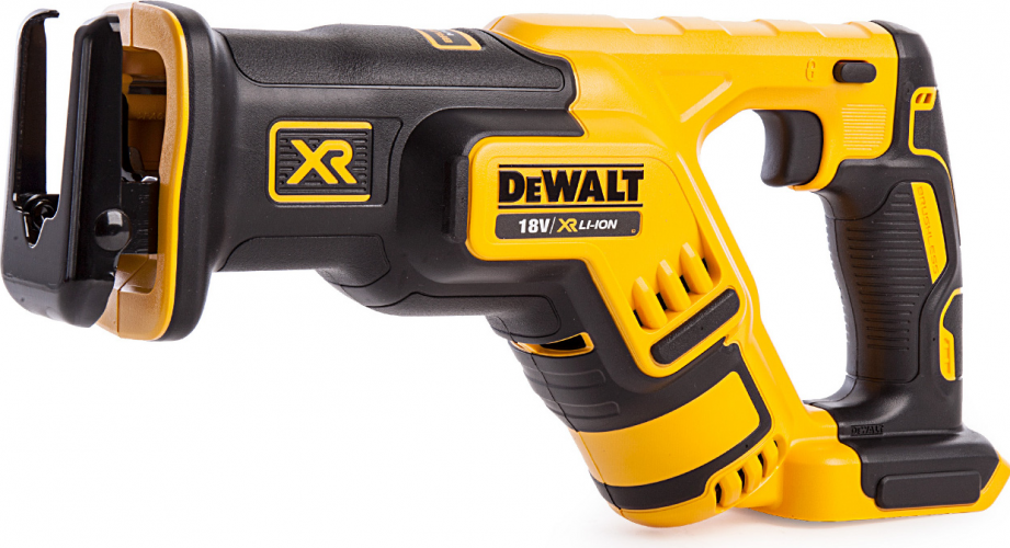 Сабельная пила DeWALT DCS367N, аккумуляторная, подсветка, Li-Ion, 18В, 4 А·ч, бесключевая замена оснастки, без акб и зу (DCS367N-XJ)