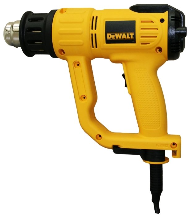 Фен строительный DeWALT D26414, сетевой, 2000Вт, от 50°C, до 600°C, до 500 л/м (D26414-QS)