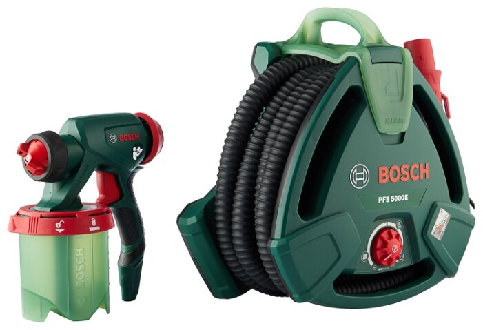 Краскопульт BOSCH PFS 5000 E сетевой 1200Вт максимальный расход материала 05лмин объем бачка 1л 48кг 0603207200 29900₽