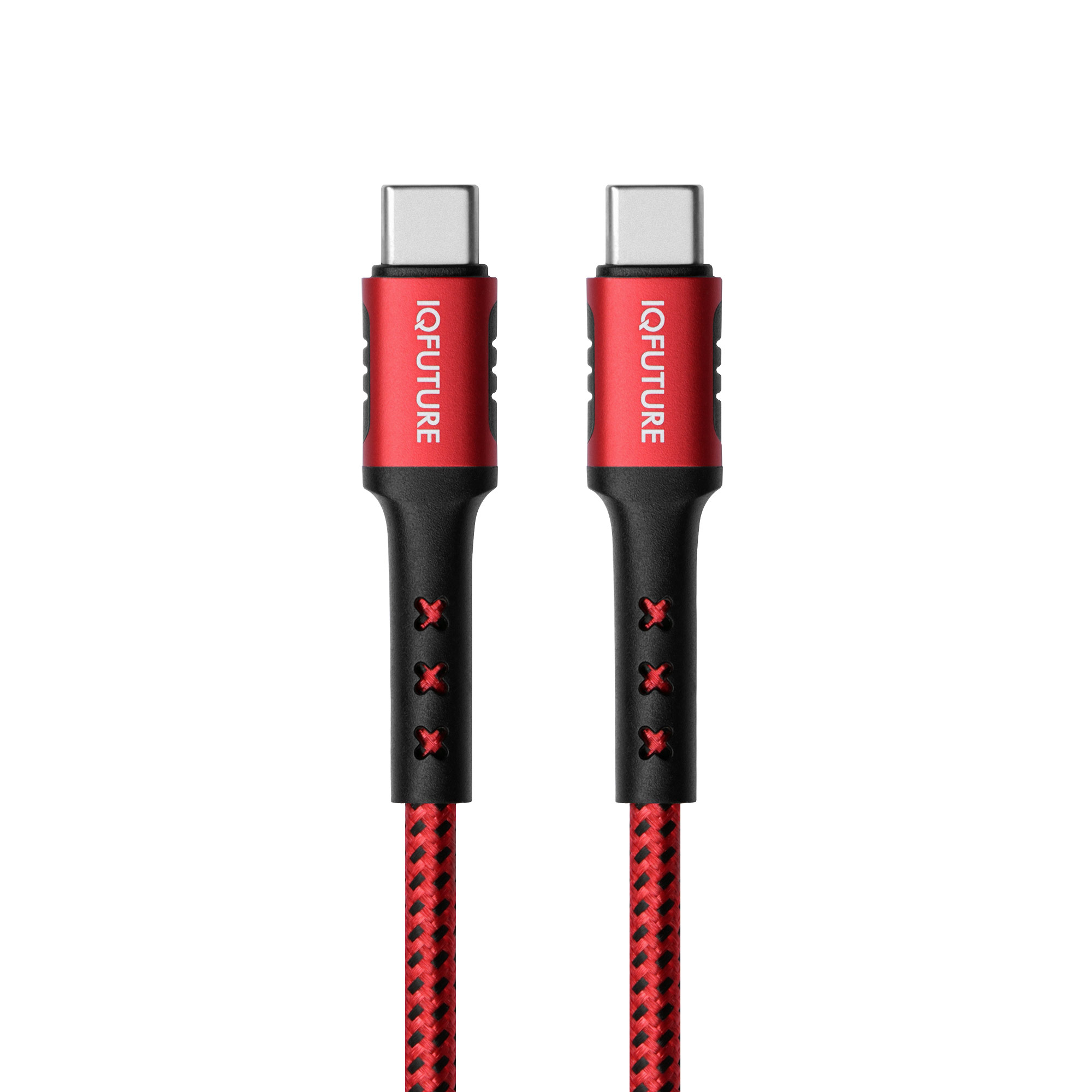 

Кабель USB Type-C(m)-USB Type-C(m), быстрая зарядка, 3А, 2 м, черный/красный, IQFuture (IQ-UC3A)