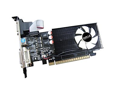 Видеокарта Sinotex NVIDIA GeForce GT610 Ninja, 2Gb DDR3, 64bit, PCI-E, VGA, DVI, HDMI, Retail (NK61NP023F)