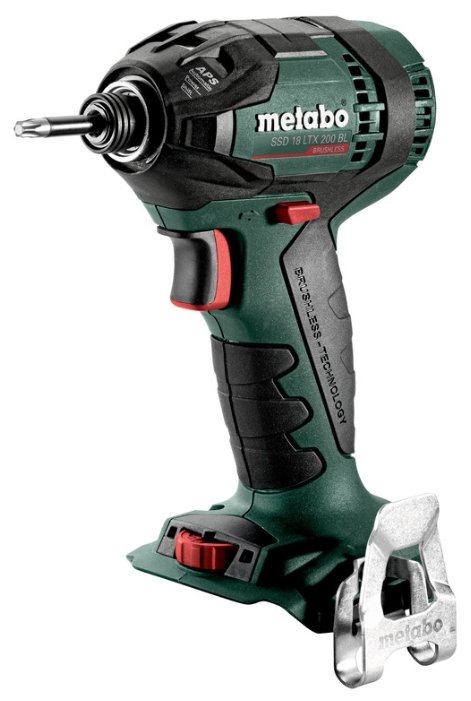 

Винтоверт Metabo SSD 18 LTX 200 BL, аккумуляторный, ударный, 200 Н·м, под биты, Li-Ion, 18В, поставляется без аккумуляторов и зарядного устройства, 1.3кг (602396890), SSD 18 LTX 200 BL
