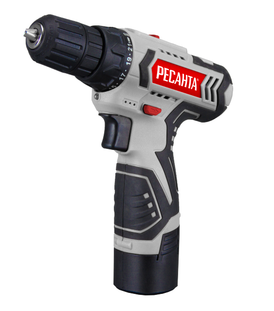 

Дрель-шуруповерт Ресанта ДА-12-2Л, аккумуляторный, 40 нм, 12V, 2 А·ч, Li-Ion, быстрозажимной патрон, 960 г (75/14/1), ДА-12-2Л