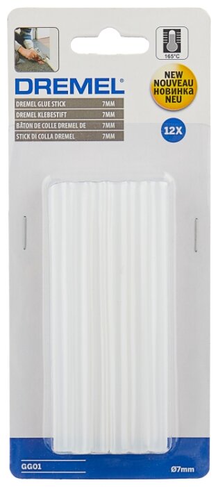 

Клеевые стержни Dremel GG01 7x100мм, прозрачный, 12шт., коробка (2615GG01JA)