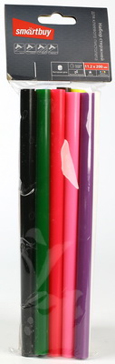 Клеевые стержни Smartbuy 1.12 см x 20 см, цветной, 10 шт., пакет (SBT-GGGC-10)