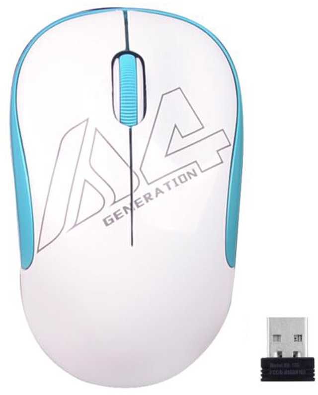 

Мышь беспроводная A4Tech V-Track G3-300N, 1000dpi, оптическая светодиодная, Wireless, USB, белый/голубой (1146013), V-Track G3-300N