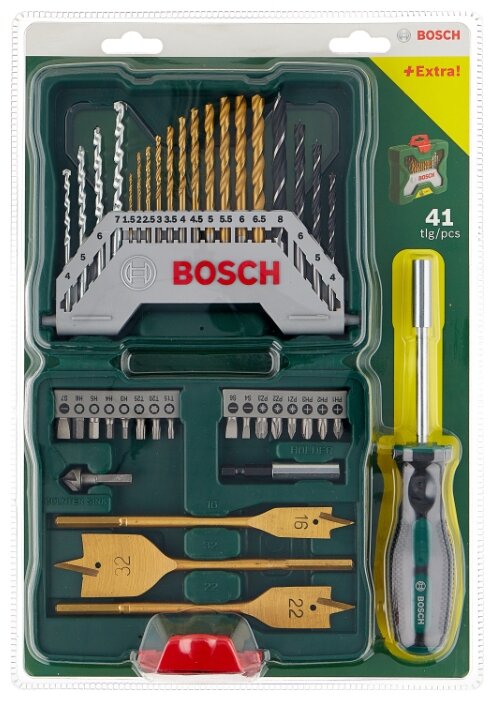 

Набор оснастки BOSCH Titanium X-Line 40, предметов в наборе: 41 шт., пластиковый кейс (2607017334), Titanium X-Line 40