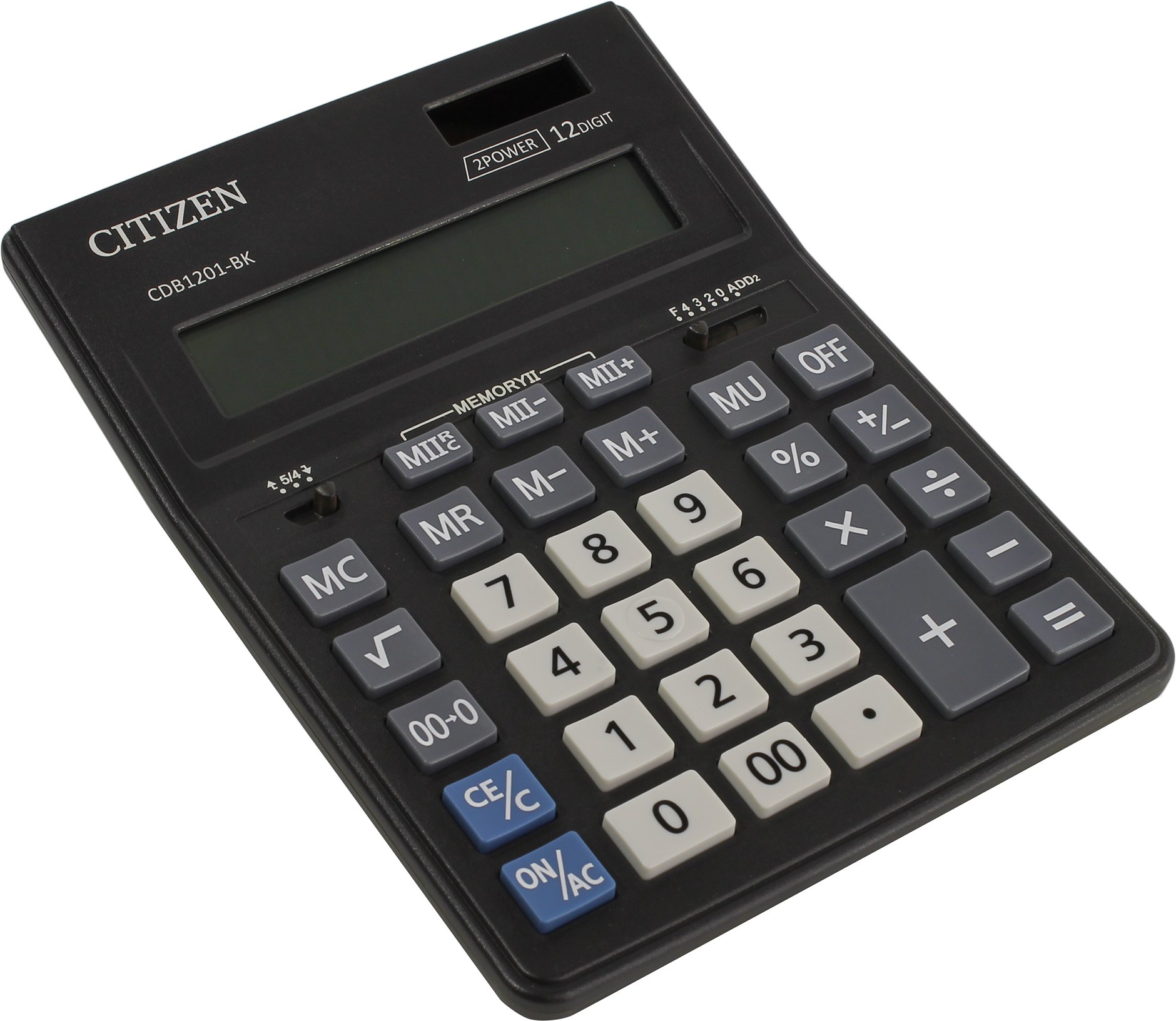 Калькулятор настольный Citizen CDB1201BK, 12-разрядный
