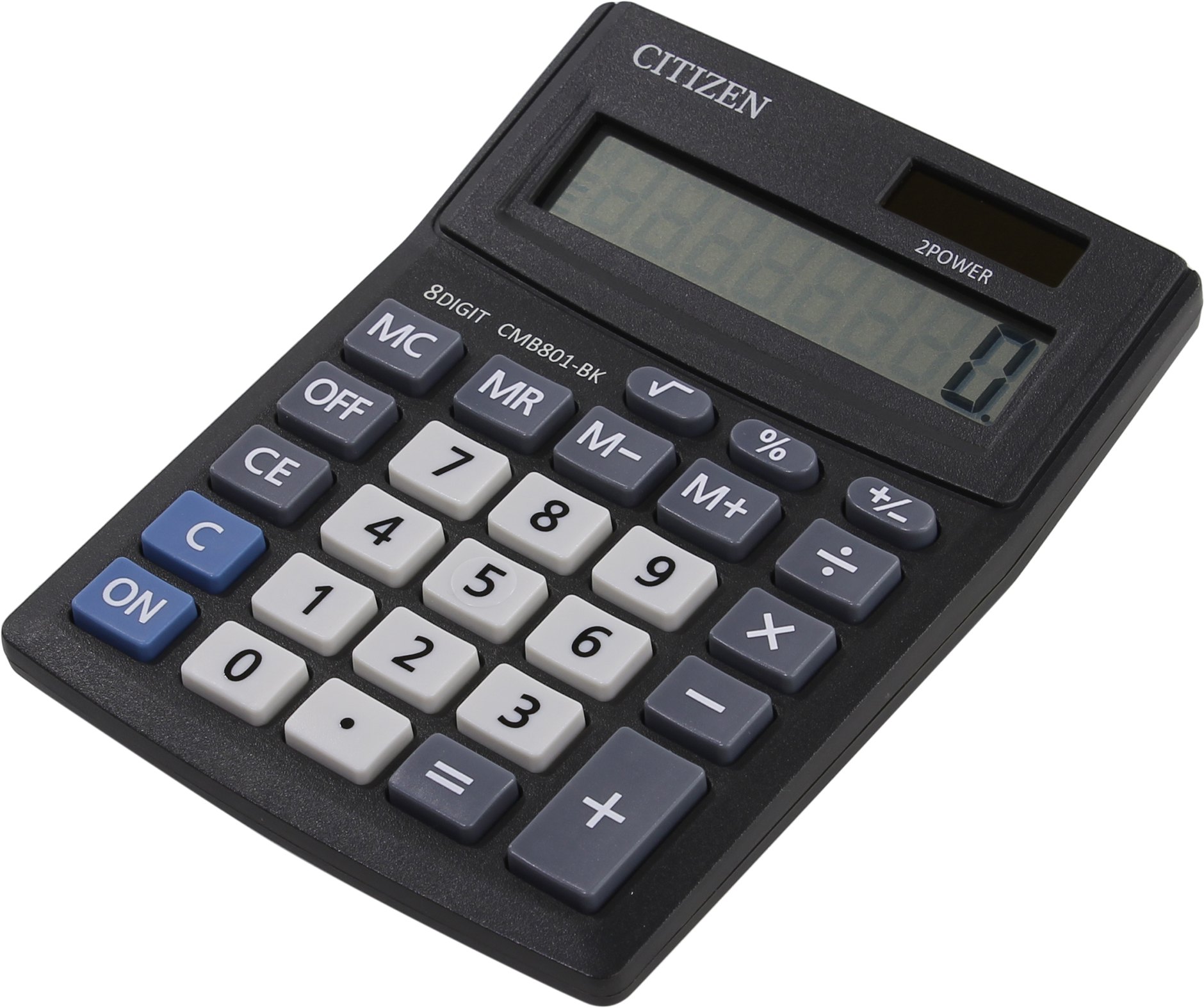 Калькулятор настольный Citizen CMB801BK, 8-разрядный, однострочный экран, черный