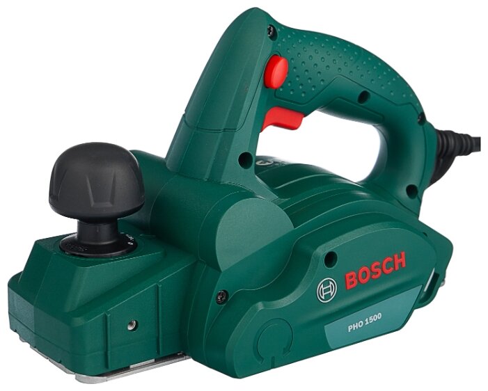 

Электрорубанок BOSCH PHO 1500, 550Вт, 19500 об/мин, сетевой, глубина строгания 1.5мм, глубина выборки паза до 8мм, ширина строгания 82мм, 2.4кг (06032A4020), PHO 1500