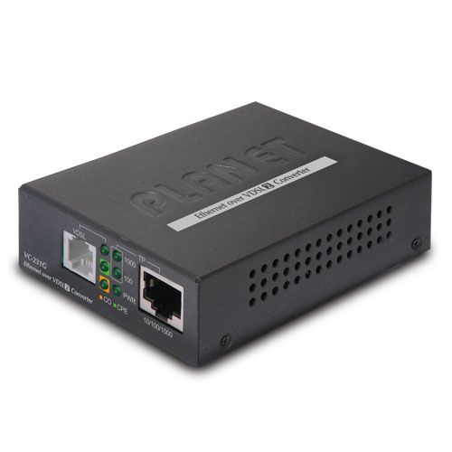 Медиаконвертер Planet VC-231G, VDSL2 Ethernet, черный