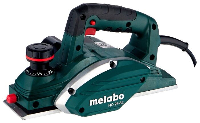 

Электрорубанок Metabo HO 26-82, 620Вт, 17000 об/мин, сетевой, глубина строгания 2.6мм, глубина выборки паза до 9мм, ширина строгания 82мм, 2.4кг (602682000), HO 26-82