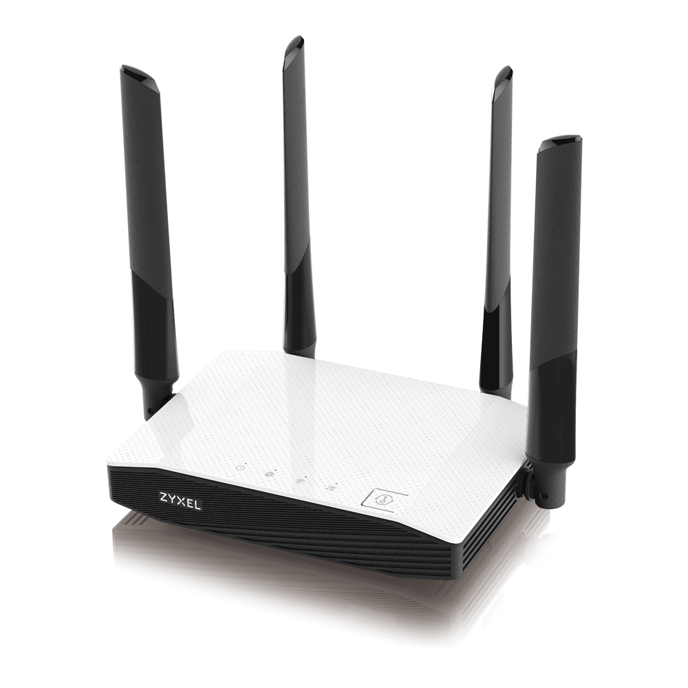 

Wi-Fi роутер ZYXEL NBG6604, 802.11a/b/g/n/ac, 2.4 / 5 ГГц, до 1.17 Гбит/с, LAN 4x100 Мбит/с, WAN 1x100 Мбит/с, внешних антенн: 4 (NBG6604-EU0101F), NBG6604