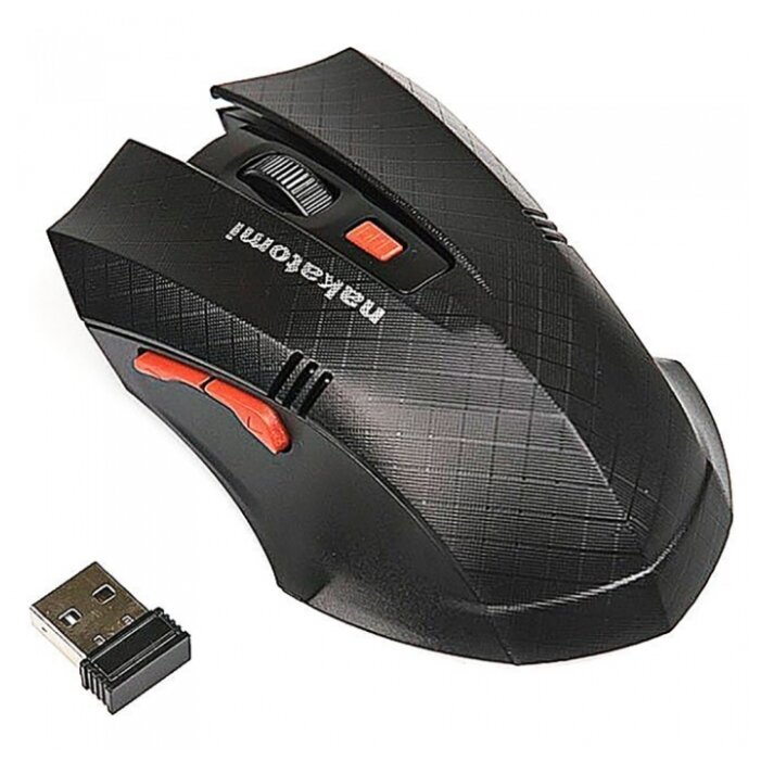 

Мышь беспроводная Nakatomi Navigator MRON-07U, 1600dpi, оптическая светодиодная, USB, черный, Navigator MRON-07U