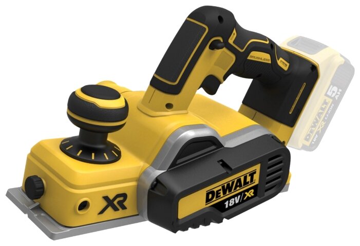 Электрорубанок DeWALT DCP580N, 15000 об/мин, сетевой, глубина строгания 2мм, глубина выборки паза до 9мм, ширина строгания 82мм, Li-Ion, 18В, 2.5кг (DCP580N-XJ) без акб и зу