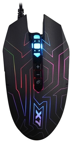 

Мышь проводная A4Tech X-77, 2400dpi, оптическая светодиодная, USB, черный, X-77