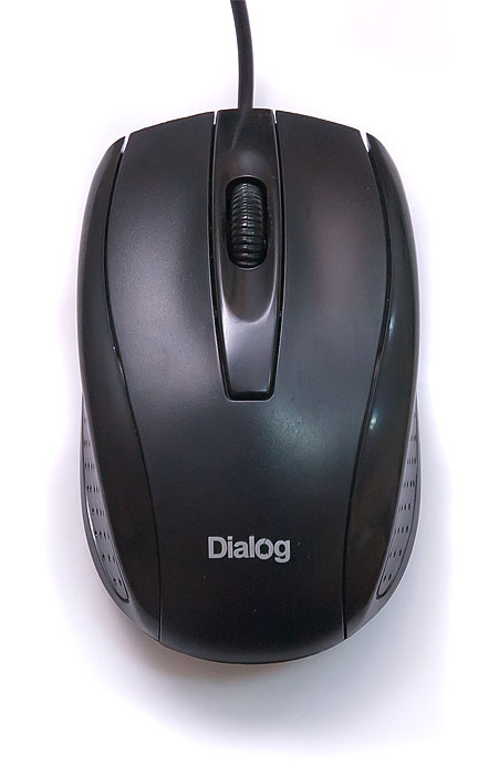 Мышь проводная Dialog MOP-04BU, 800dpi, черный