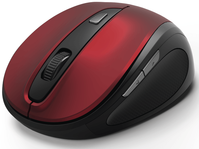 

Мышь беспроводная Hama MW-400, 1600dpi, оптическая светодиодная, Wireless, USB, красный (00182628), MW-400