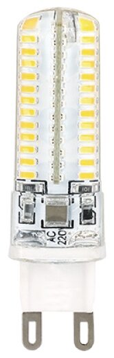 

Лампа светодиодная G9, corn, 220В, 5Вт, 4200K/нейтральный, Ecola (G9RV50ELC)