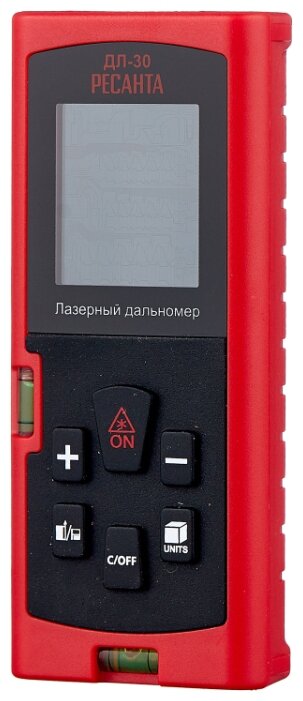 

Дальномер лазерный, до 30м, точность до 2мм, батарейки, РЕСАНТА ДЛ-30 (61/10/519), ДЛ-30