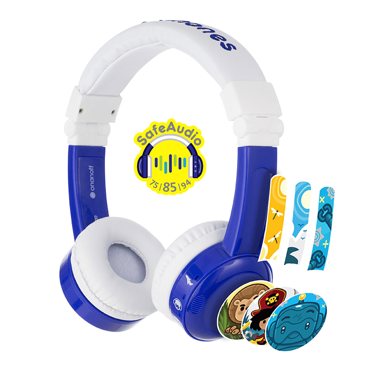 

Проводные наушники Onanoff BuddyPhones InFlight, mini jack 3.5 mm, синий (BP-IF-BLUE-01-K), BuddyPhones InFlight