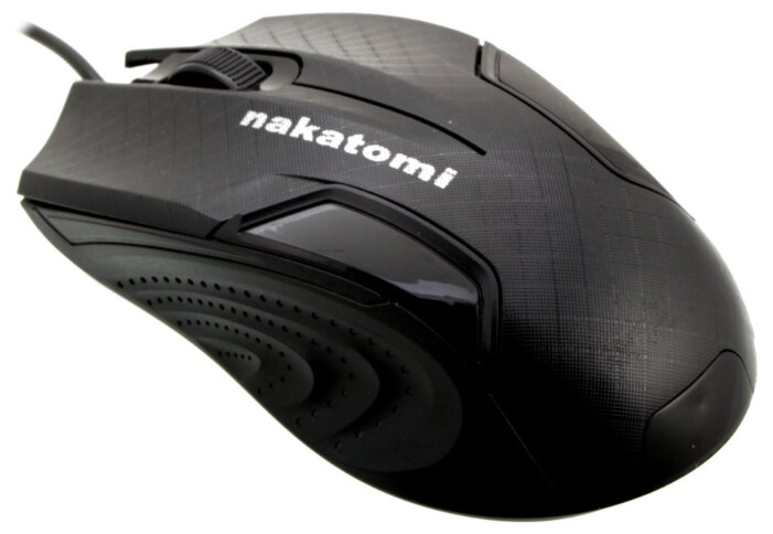 

Мышь проводная Nakatomi MON-06U, 800dpi, оптическая светодиодная, USB, черный, MON-06U