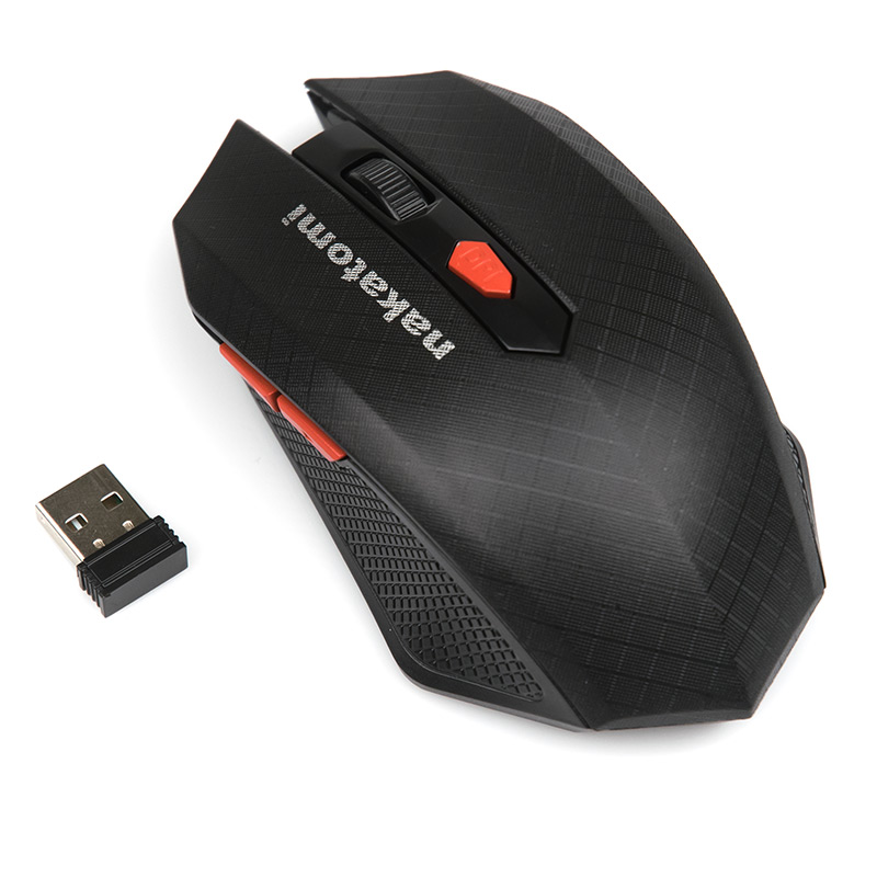 

Мышь беспроводная Nakatomi MRON-08U, 1600dpi, черный, MRON-08U