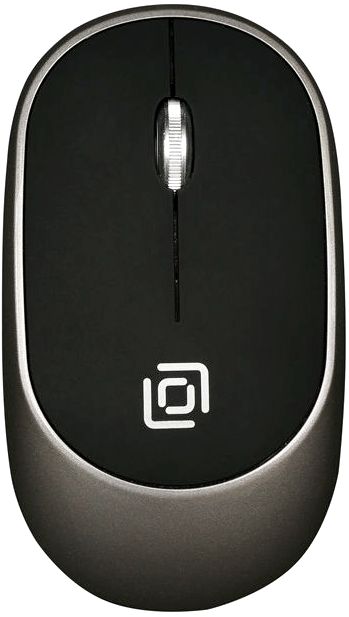 

Мышь беспроводная Oklick 535MW, 1000dpi, оптическая светодиодная, USB, черный/серый (1103653), 535MW