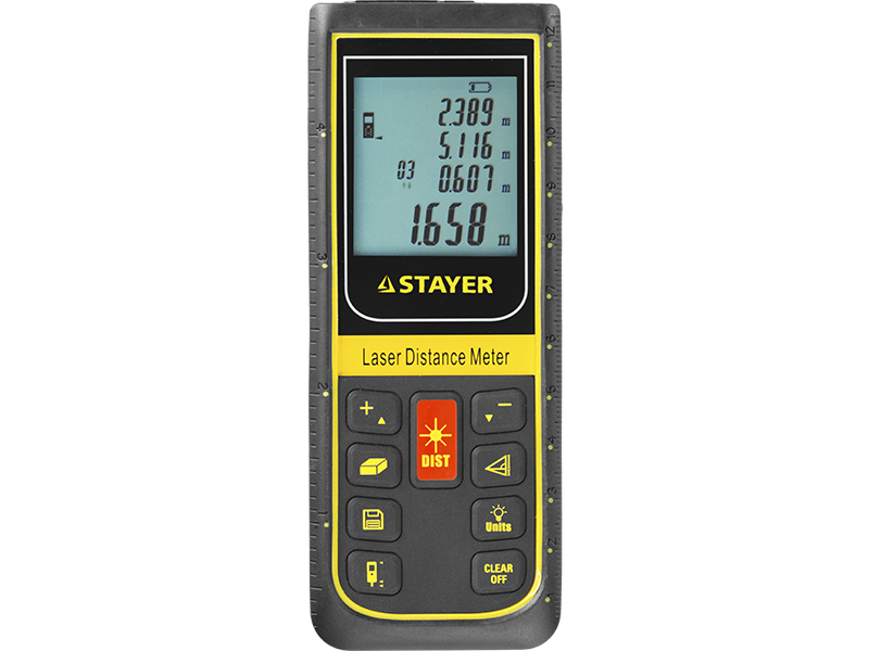 Дальномер лазерный, до 100 м, точность до 2 мм, батарейки, Stayer Professional PRO-Control (34959)