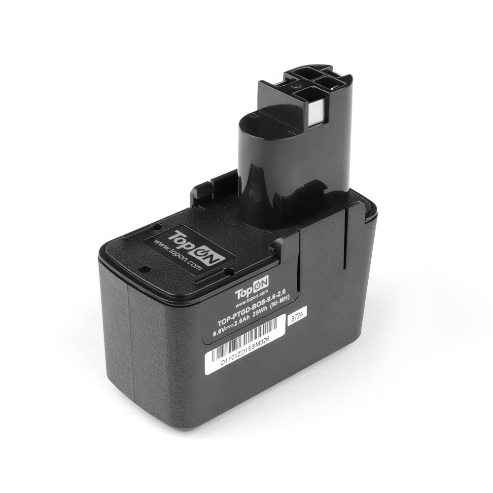 

Аккумулятор TopON 9.6V, 2.6Ah, Ni-Mh, для Bosch 2.607.335.037 (TOP-PTGD-BOS-9.6-2.6), 2.607.335.037