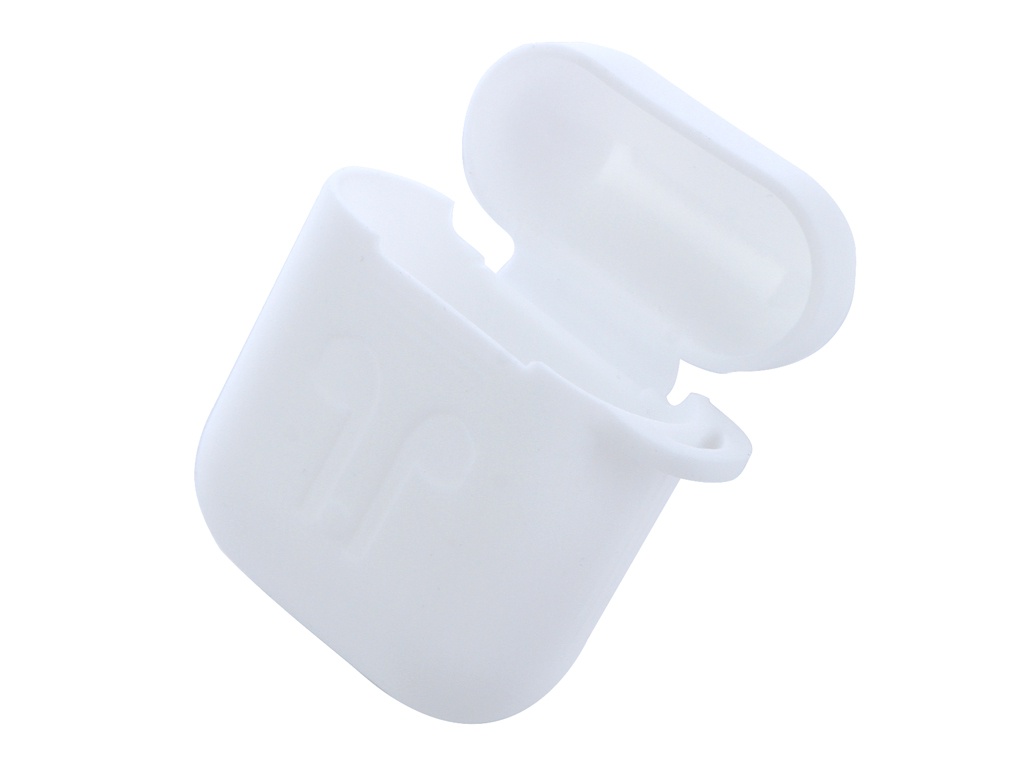 Чехол силиконовый Red Line для зарядного кейса AirPods, белый (УТ000017843)