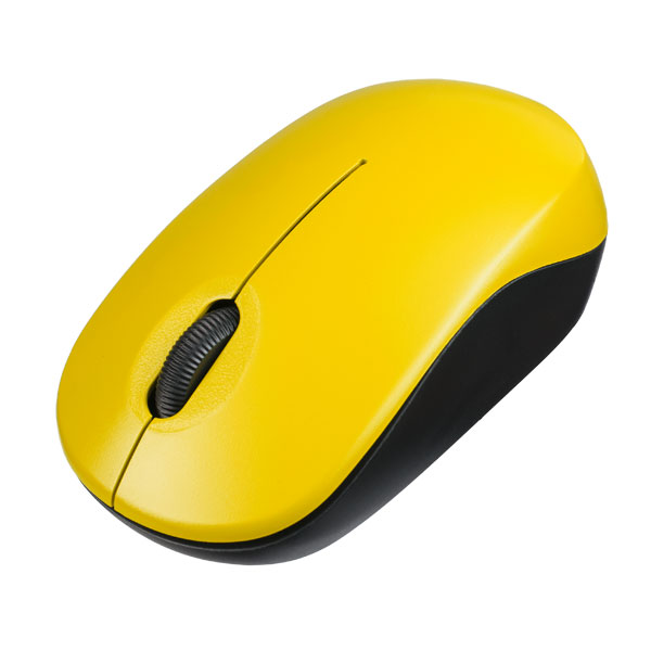 

Мышь Perfeo SKY, 1200dpi, оптическая светодиодная, Wireless, USB, желтый (PF_A4505), SKY