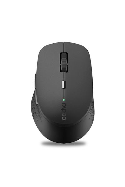 

Мышь беспроводная Rapoo M300, 1600dpi, оптическая светодиодная, Wireless, USB, темно-серый (18048), M300