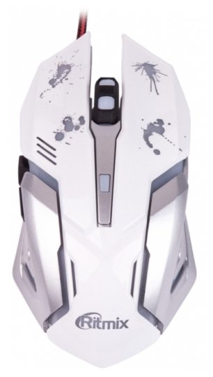 Мышь проводная Ritmix ROM-360 2400dpi оптическая светодиодная USB белый 330₽