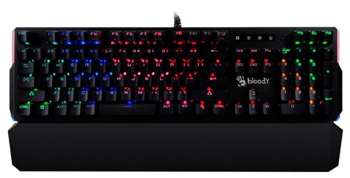 

Клавиатура проводная A4Tech B885N, механическая, LK Blue, подсветка, USB, черный (B885N), B885N