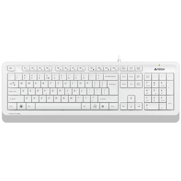 Клавиатура A4Tech Fstyler FK10, USB, белый/серый