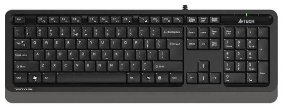 Клавиатура A4Tech Fstyler FK10, USB, черный/серый